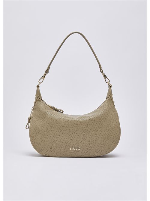 Borsa hobo media con logo monogram LIU JO | AA6133ES026/01679